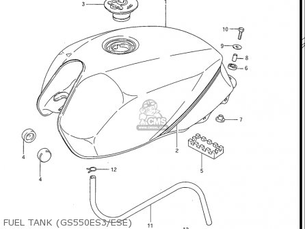 FUEL TANK (GS550ES3/ESE) - GS550ES GS550ESE GS550EF GS550ESF GS550ESG 83-86 (D-G) USA (E03)