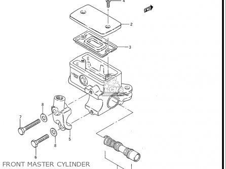 FRONT MASTER CYLINDER - GS550ES GS550ESE GS550EF GS550ESF GS550ESG 83-86 (D-G) USA (E03)