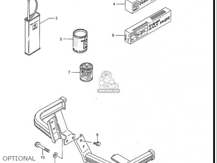 OPTIONAL - GS550ES GS550ESE GS550EF GS550ESF GS550ESG 83-86 (D-G) USA (E03)