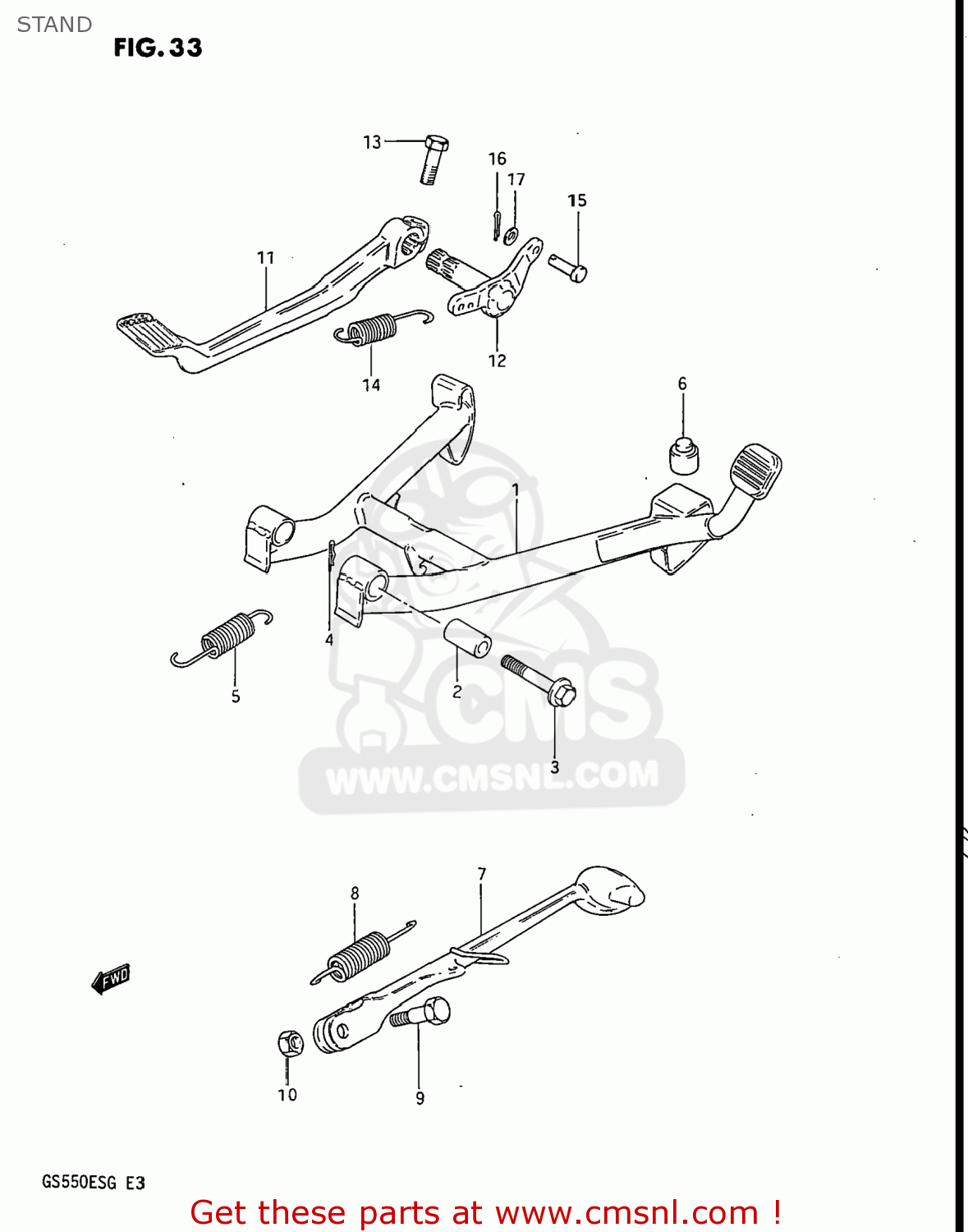STAND GS550ES3 1983 (D) USA (E03)