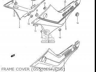 FRAME COVER (GS550ESF/ESG) - GS550ES3 1983 (D) USA (E03)