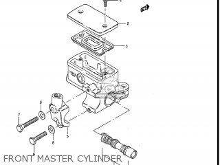FRONT MASTER CYLINDER - GS550ES3 1983 (D) USA (E03)
