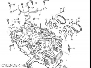 CYLINDER HEAD - GS550ES3 1984 (E) USA (E03)