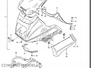 COWLING (MODEL G) - GS550ES3 1985 (F) USA (E03)