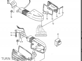 TURN SIGNAL LAMP - GS550ES3 1985 (F) USA (E03)