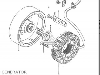GENERATOR - GS550ESE 1983 (D) USA (E03)