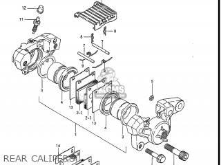 REAR CALIPERS - GS550ESE 1983 (D) USA (E03)