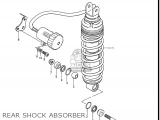 REAR SHOCK ABSORBER - GS550ESE 1983 (D) USA (E03)