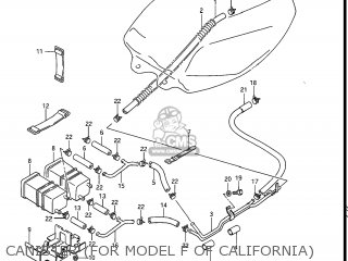 CANISTER (FOR MODEL F OF CALIFORNIA) - GS550ESE 1984 (E) USA (E03)