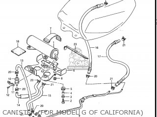CANISTER (FOR MODEL G OF CALIFORNIA) - GS550ESE 1985 (F) USA (E03)