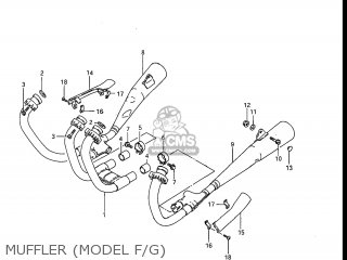 MUFFLER (MODEL F/G) - GS550ESE 1985 (F) USA (E03)