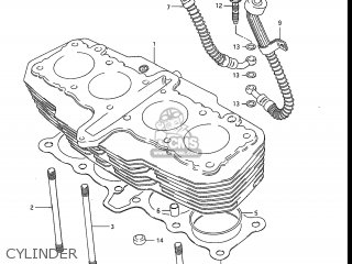 CYLINDER - GS550ESF 1983 (D) USA (E03)