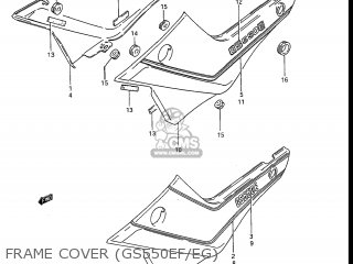 FRAME COVER (GS550EF/EG) - GS550ESF 1983 (D) USA (E03)