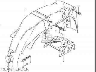 REAR FENDER - GS550ESF 1983 (D) USA (E03)