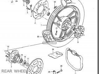 REAR WHEEL - GS550ESF 1983 (D) USA (E03)