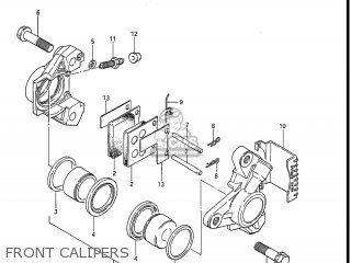 FRONT CALIPERS - GS550ESF 1984 (E) USA (E03)