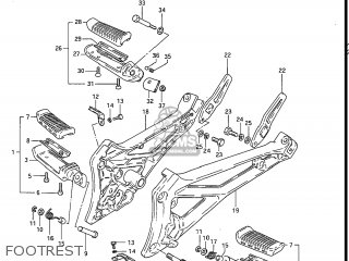 FOOTREST - GS550ESF 1985 (F) USA (E03)
