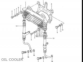 OIL COOLER - GS550ESF 1985 (F) USA (E03)