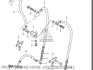 FRONT BRAKE HOSE (GS550ES3/ESE) - GS550ESF 1986 (G) USA (E03)