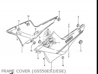 FRAME COVER (GS550ES3/ESE) - GS550ESG 1984 (E) USA (E03)
