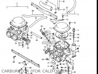 CARBURETOR (FOR CALIFORNIA) - GS550ESG 1985 (F) USA (E03)