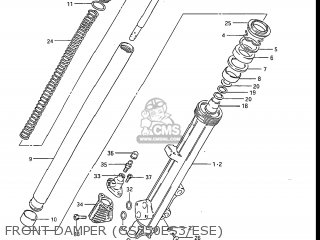 FRONT DAMPER (GS550ES3/ESE) - GS550ESG 1985 (F) USA (E03)