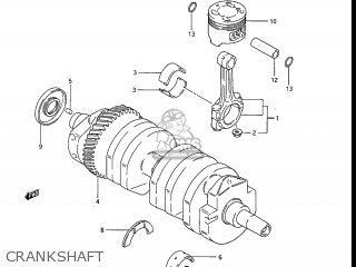 CRANKSHAFT - GS550ESG 1986 (G) USA (E03)