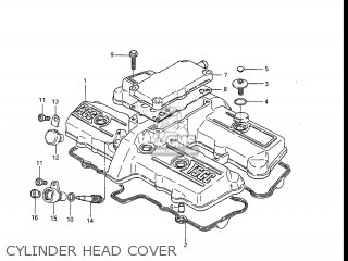 CYLINDER HEAD COVER - GS550ESG 1986 (G) USA (E03)