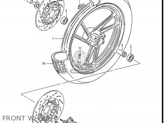 FRONT WHEEL - GS550ESG 1986 (G) USA (E03)