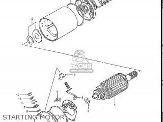 STARTING MOTOR - GS550ESG 1986 (G) USA (E03)