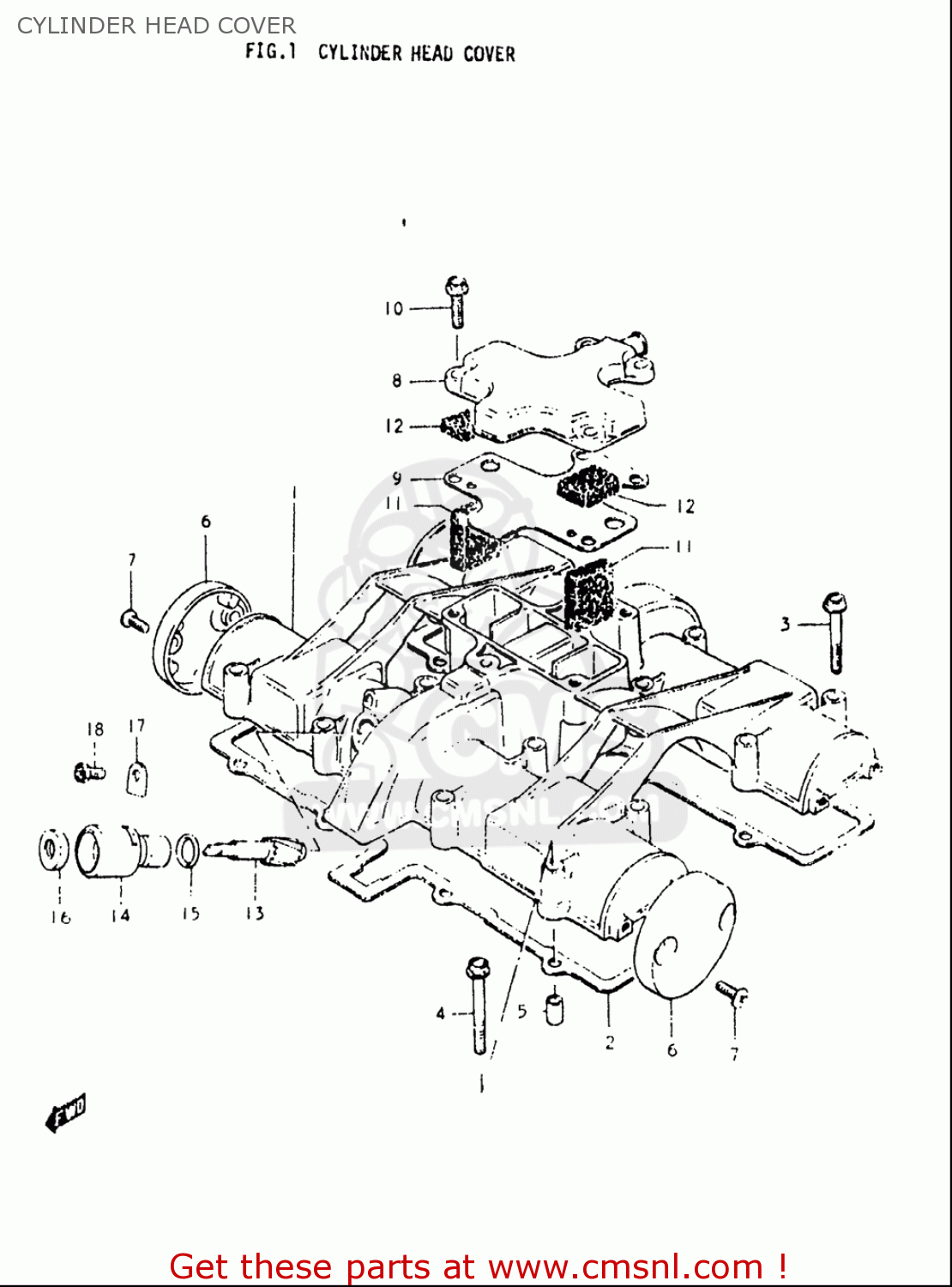 CYLINDER HEAD COVER GS550L 1979 (N) USA (E03)