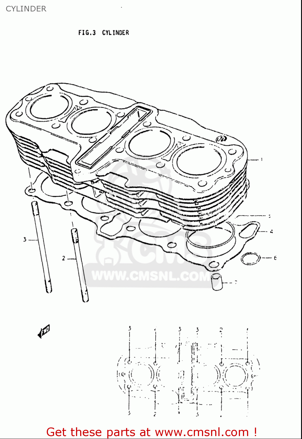 CYLINDER GS550L 1979 (N) USA (E03)