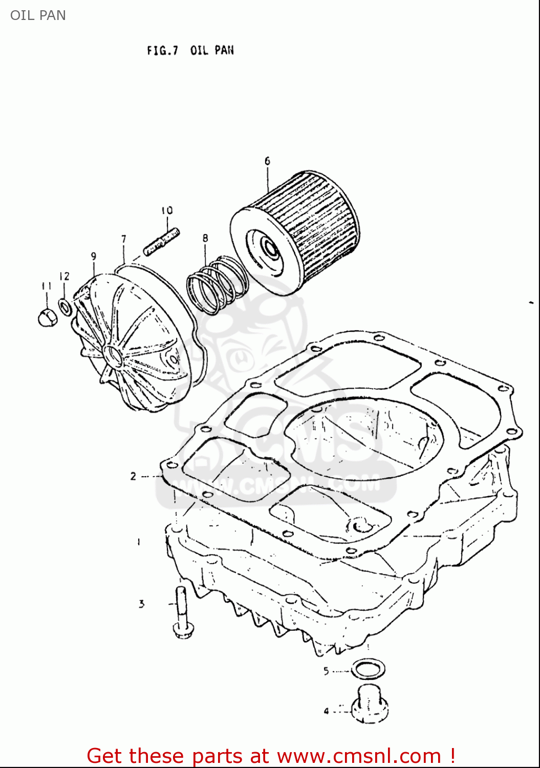 OIL PAN GS550L 1979 (N) USA (E03)