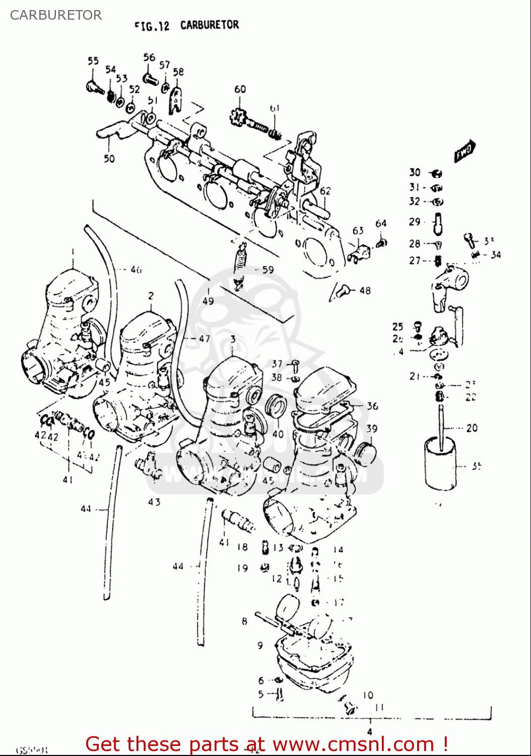 CARBURETOR GS550L 1979 (N) USA (E03)