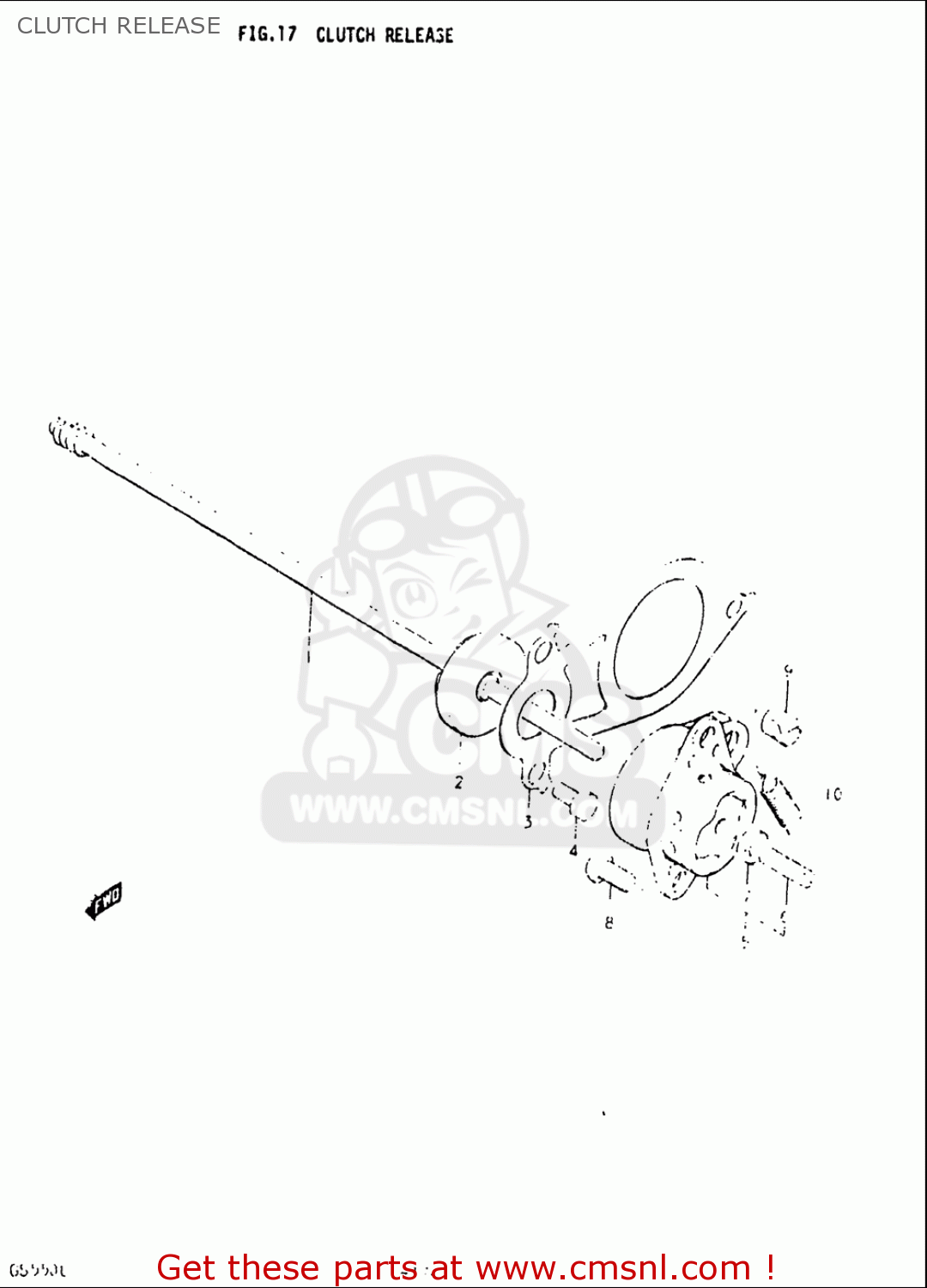 CLUTCH RELEASE GS550L 1979 (N) USA (E03)