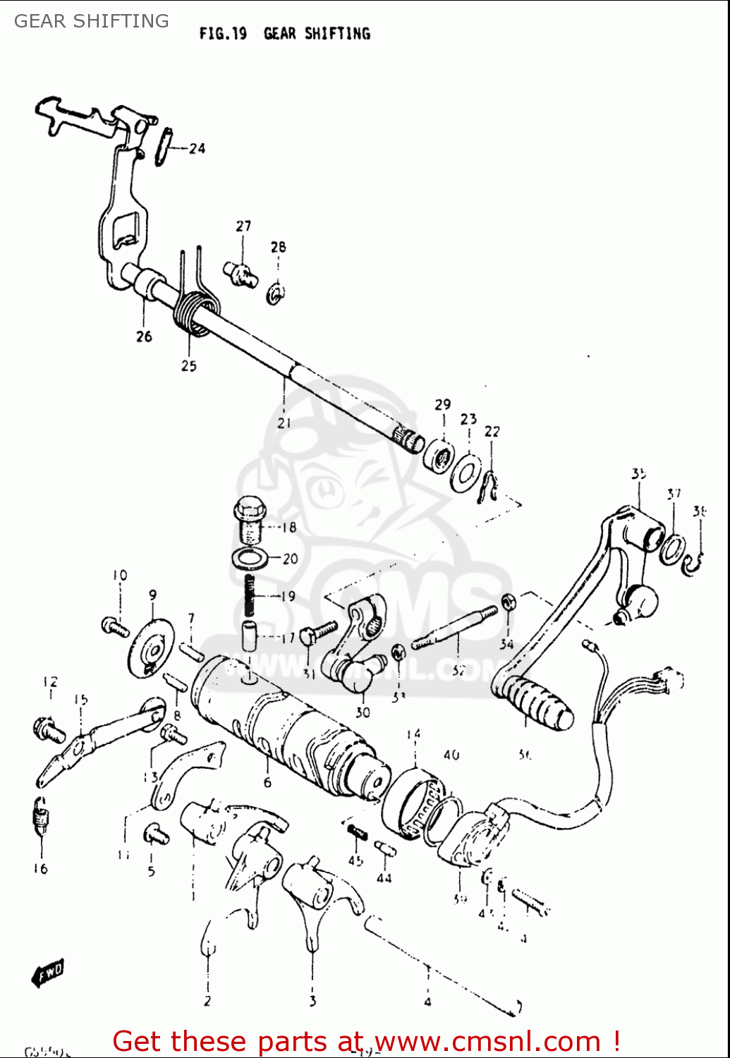 GEAR SHIFTING GS550L 1979 (N) USA (E03)