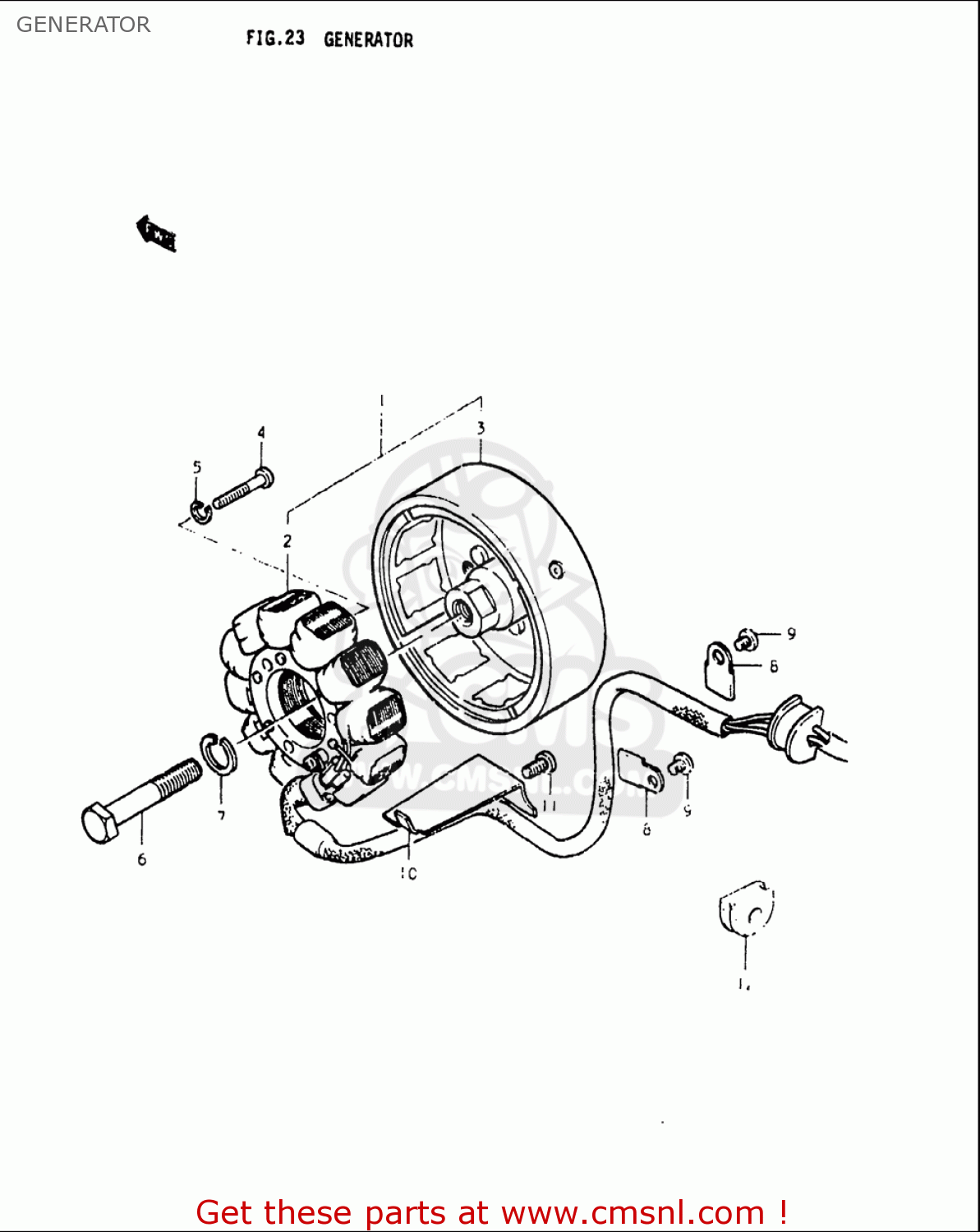 GENERATOR GS550L 1979 (N) USA (E03)