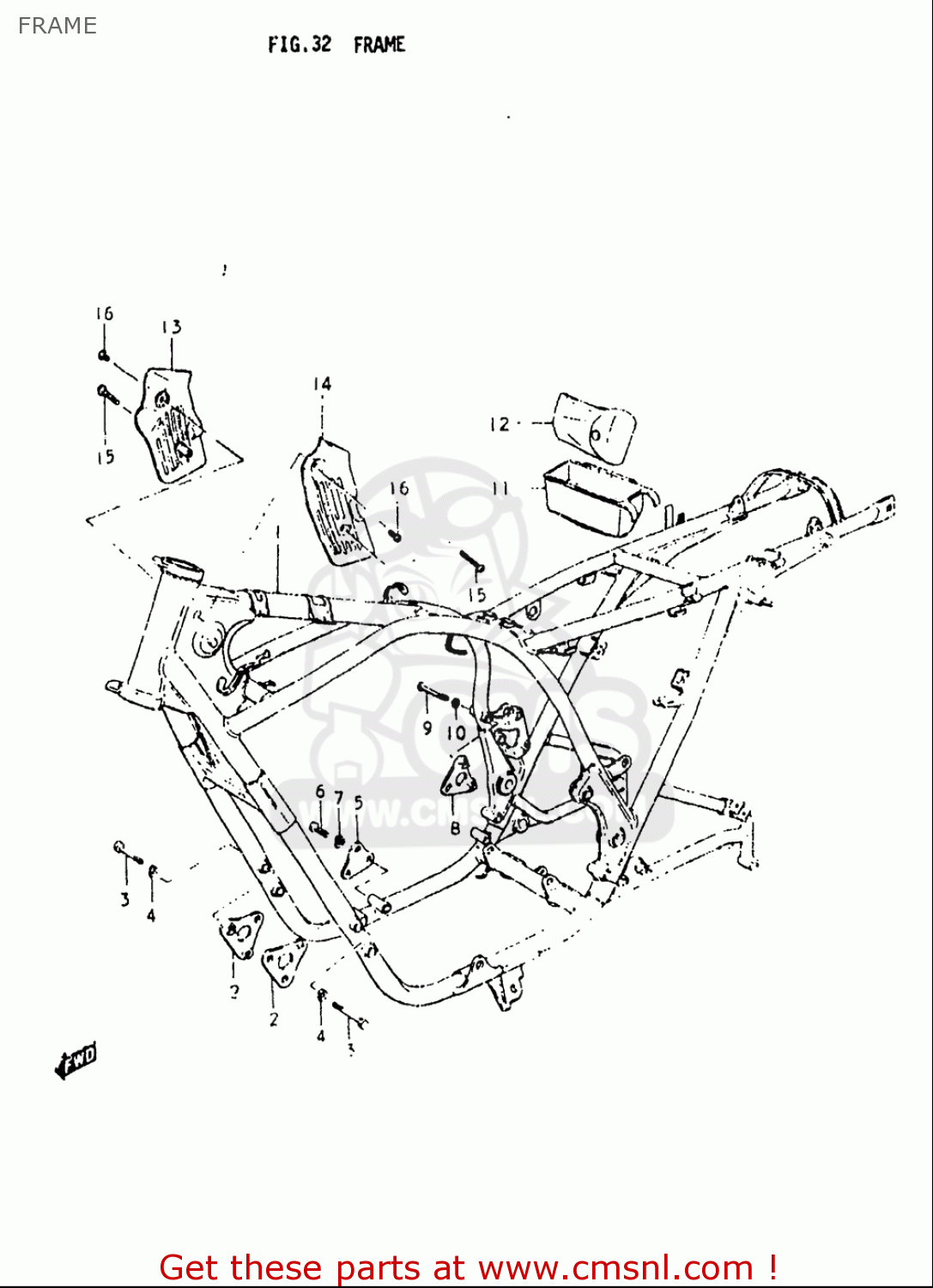 FRAME GS550L 1979 (N) USA (E03)