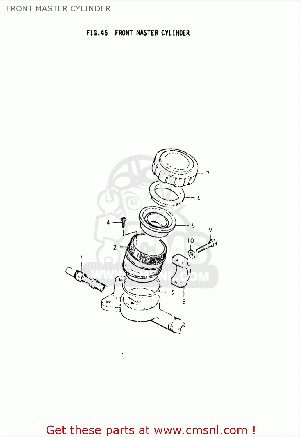 FRONT MASTER CYLINDER GS550L 1979 (N) USA (E03)