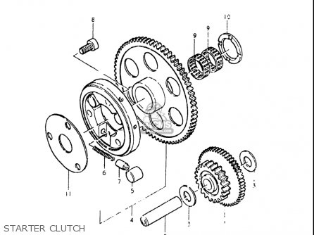 STARTER CLUTCH - GS550L 1979 (N) USA (E03)