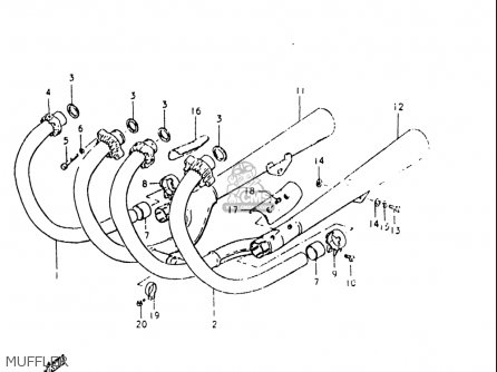 MUFFLER - GS550L 1979 (N) USA (E03)