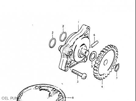 OIL PUMP - GS550L 1979 (N) USA (E03)