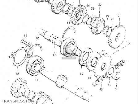 TRANSMISSION - GS550L 1979 (N) USA (E03)