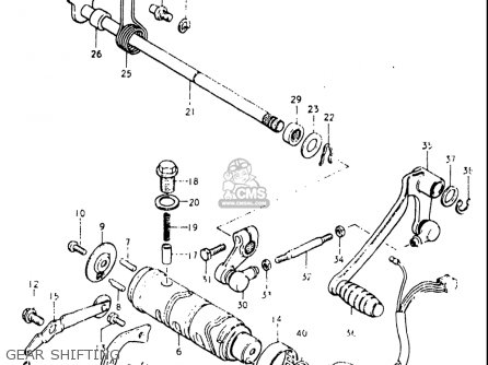 GEAR SHIFTING - GS550L 1979 (N) USA (E03)
