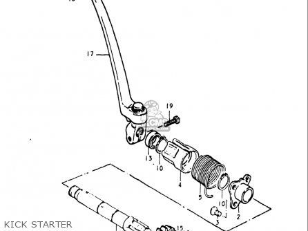 KICK STARTER - GS550L 1979 (N) USA (E03)