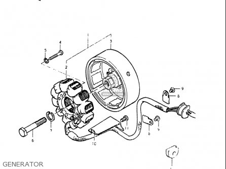 GENERATOR - GS550L 1979 (N) USA (E03)