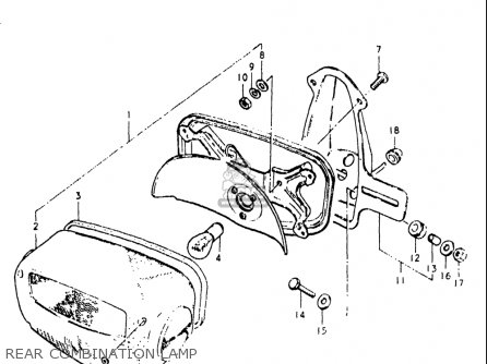 REAR COMBINATION LAMP - GS550L 1979 (N) USA (E03)