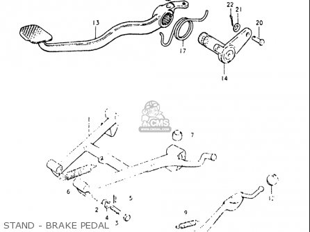 STAND - BRAKE PEDAL - GS550L 1979 (N) USA (E03)