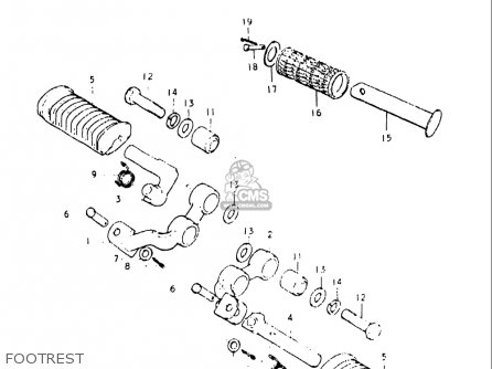 FOOTREST - GS550L 1979 (N) USA (E03)
