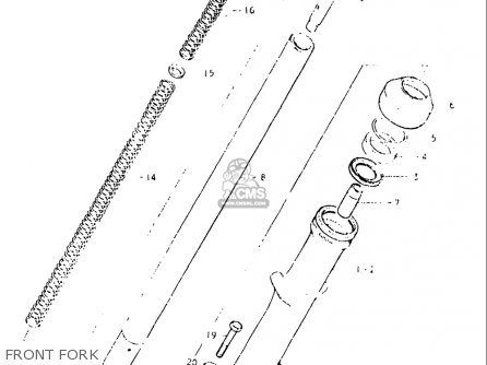 FRONT FORK - GS550L 1979 (N) USA (E03)